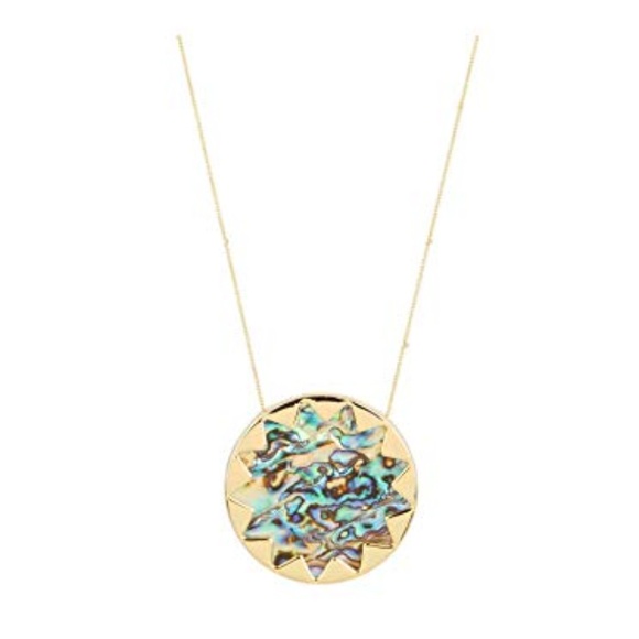 House of Harlow 1960 Jewelry - House of Harlow Abalone Sun Burst Necklace